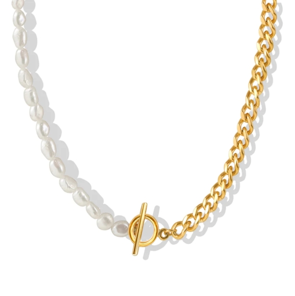 Danielle Jonas Jewelry - Tiffany pearl chain
